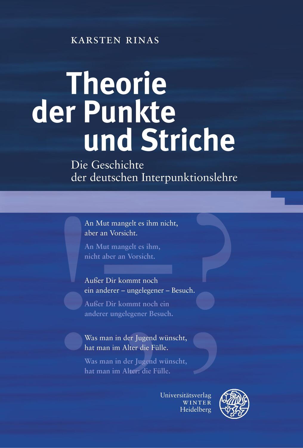 Cover: 9783825368005 | Theorie der Punkte und Striche | Karsten Rinas | Buch | Deutsch | 2017