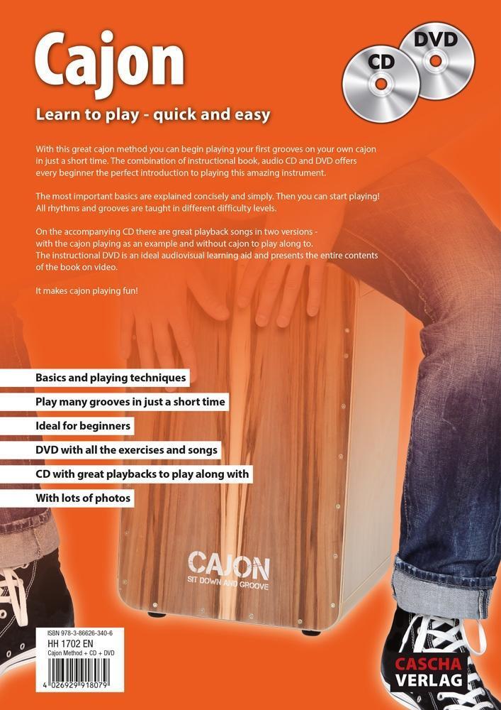 Bild: 9783866263406 | Cajon: Learn to play - quick and easy + CD + DVD | Broschüre | 2018