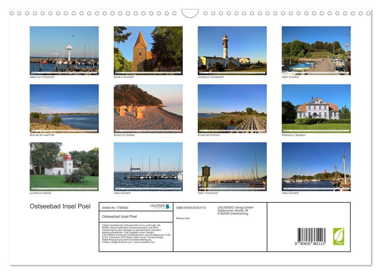 Bild: 9783435361113 | Ostseebad Insel Poel (Wandkalender 2025 DIN A3 quer), CALVENDO...