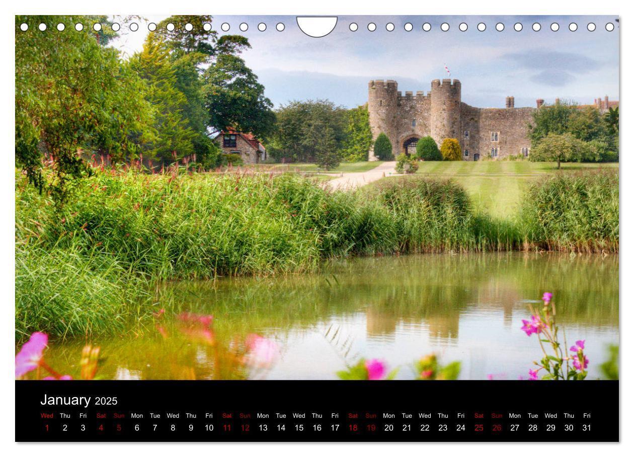 Bild: 9781325950133 | Castles of Kent and Sussex (Wall Calendar 2025 DIN A4 landscape),...