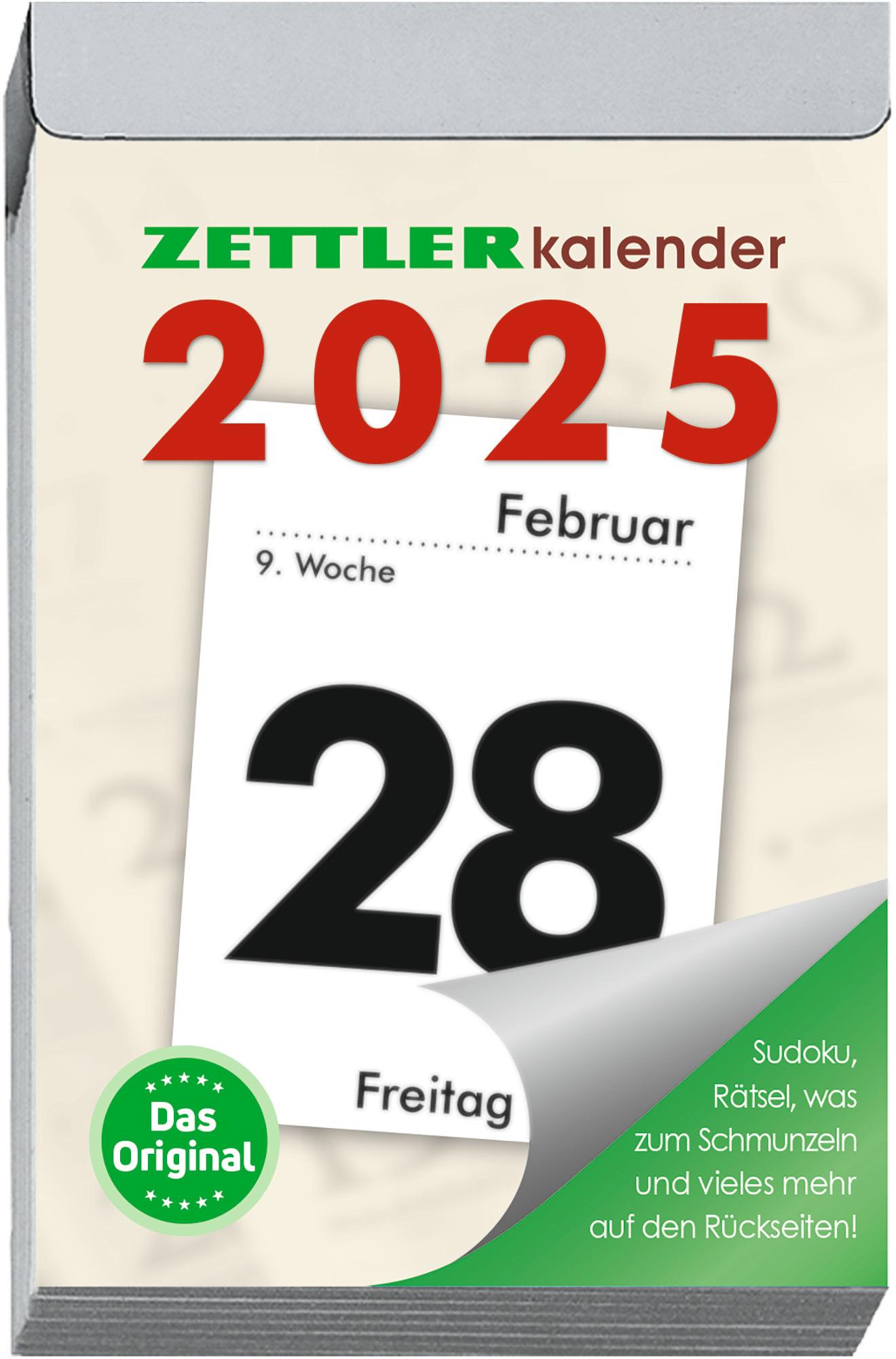 Cover: 4006928024742 | Tagesabreißkalender L 2025 - 6,6x9,9 cm - 1 Tag auf 1 Seite - mit...