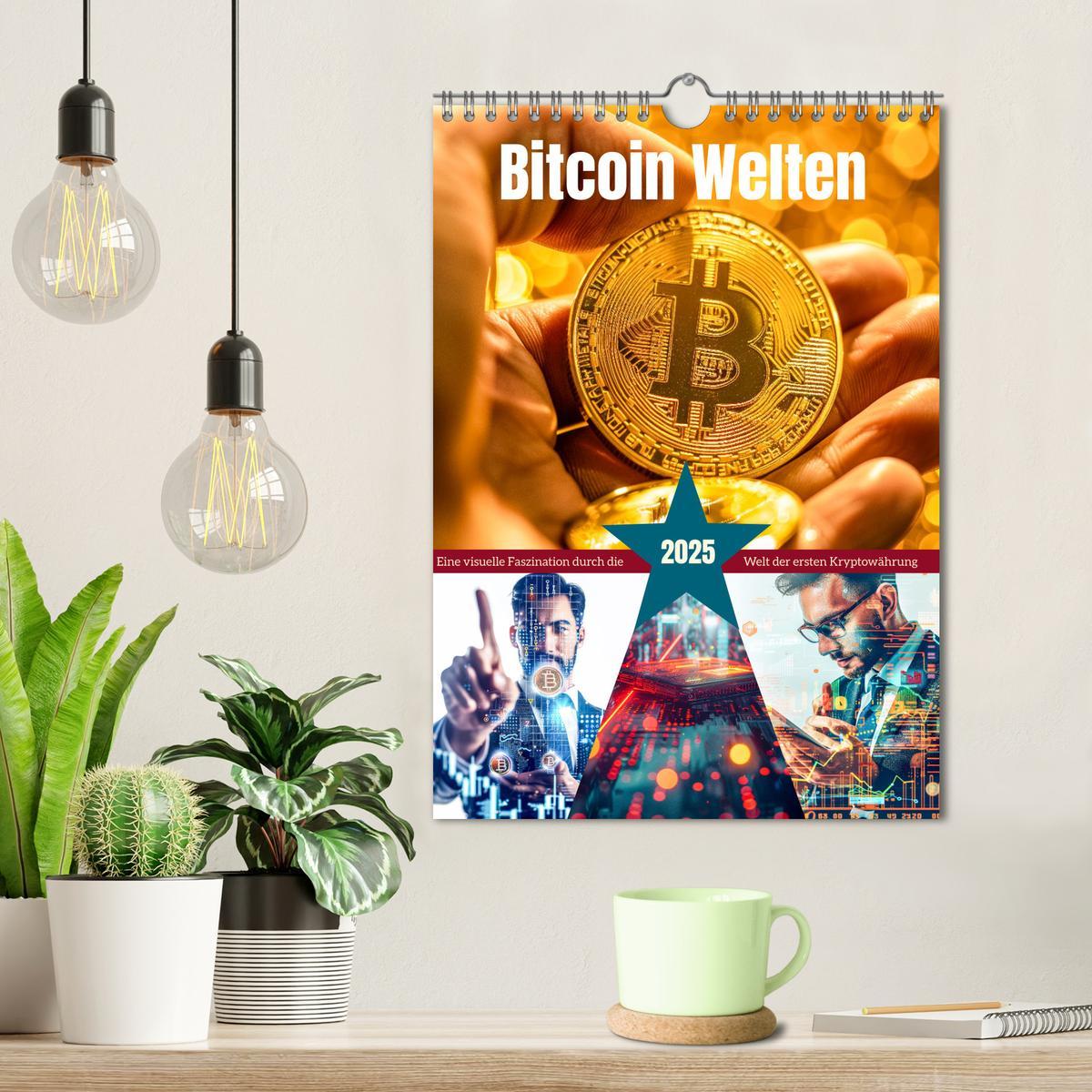 Bild: 9783457175156 | Bitcoin Welten (Wandkalender 2025 DIN A4 hoch), CALVENDO...