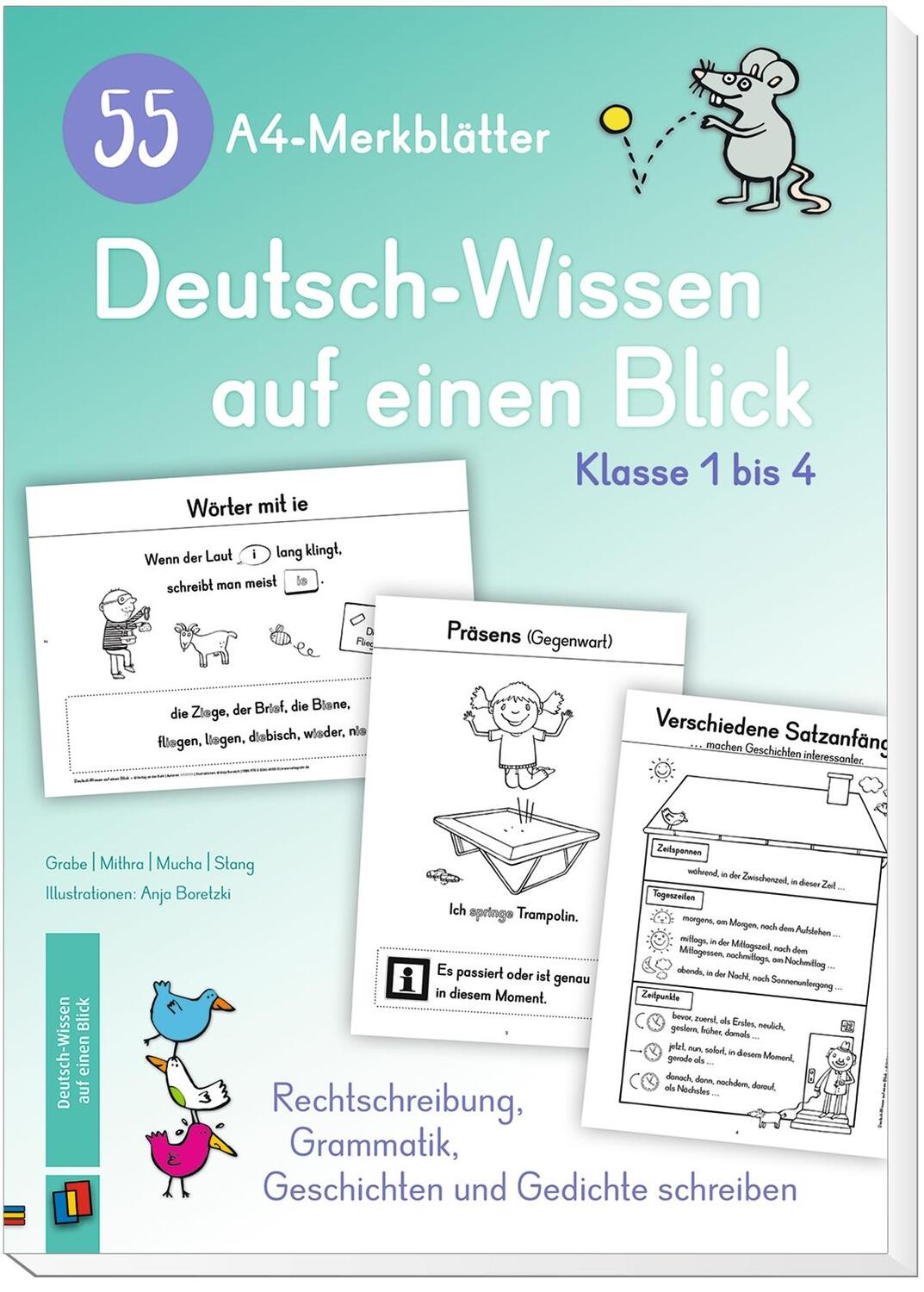 Bild: 9783834640000 | 55 A4-Merkblätter Deutsch-Wissen auf einen Blick - Klasse 1 bis 4