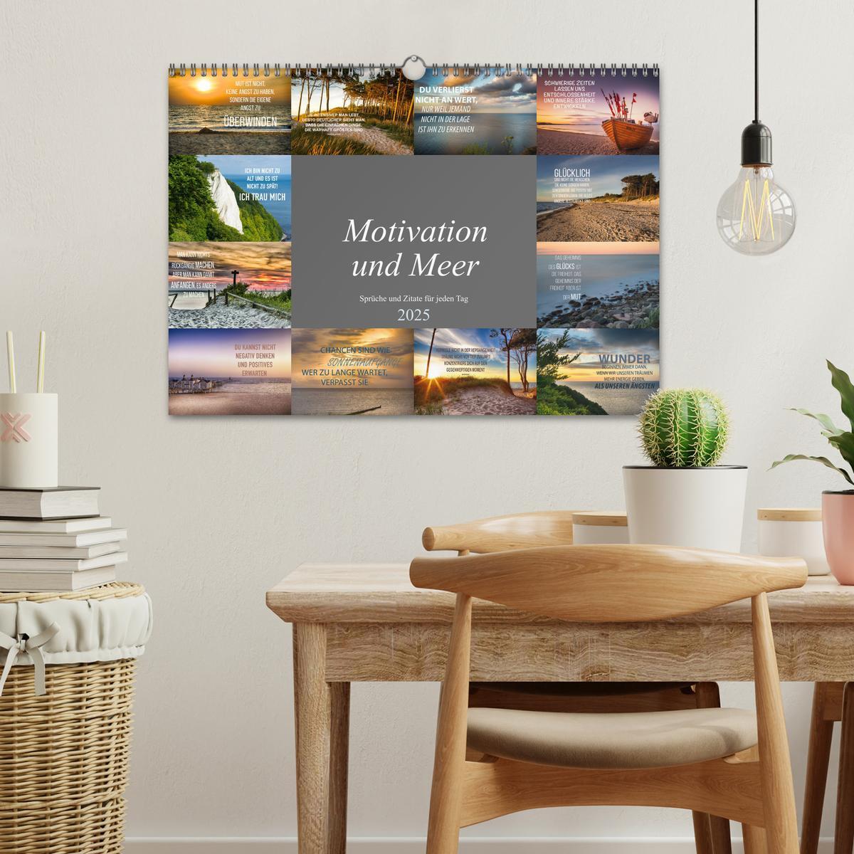 Bild: 9783435123155 | Motivation und Meer (Wandkalender 2025 DIN A3 quer), CALVENDO...