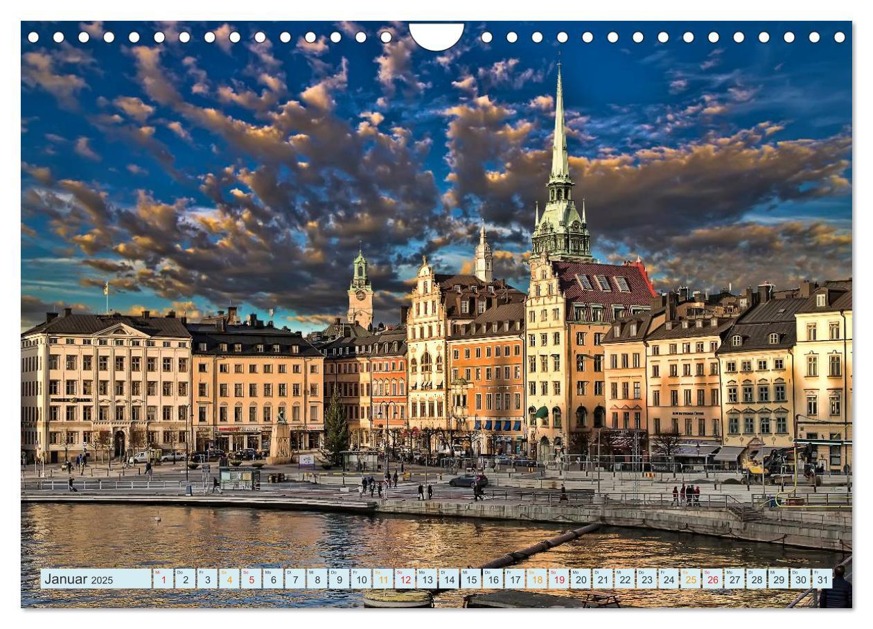 Bild: 9783435573905 | Stockholm - Venedig des Nordens (Wandkalender 2025 DIN A4 quer),...