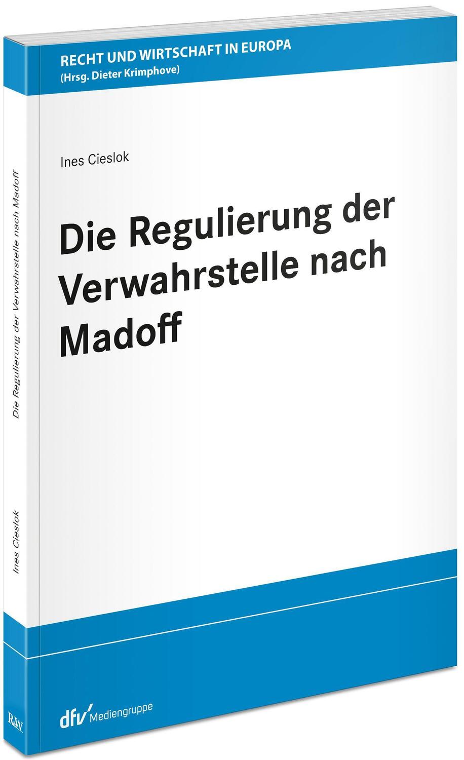 Cover: 9783800518869 | Die Regulierung der Verwahrstelle nach Madoff | Ines Cieslok | Buch