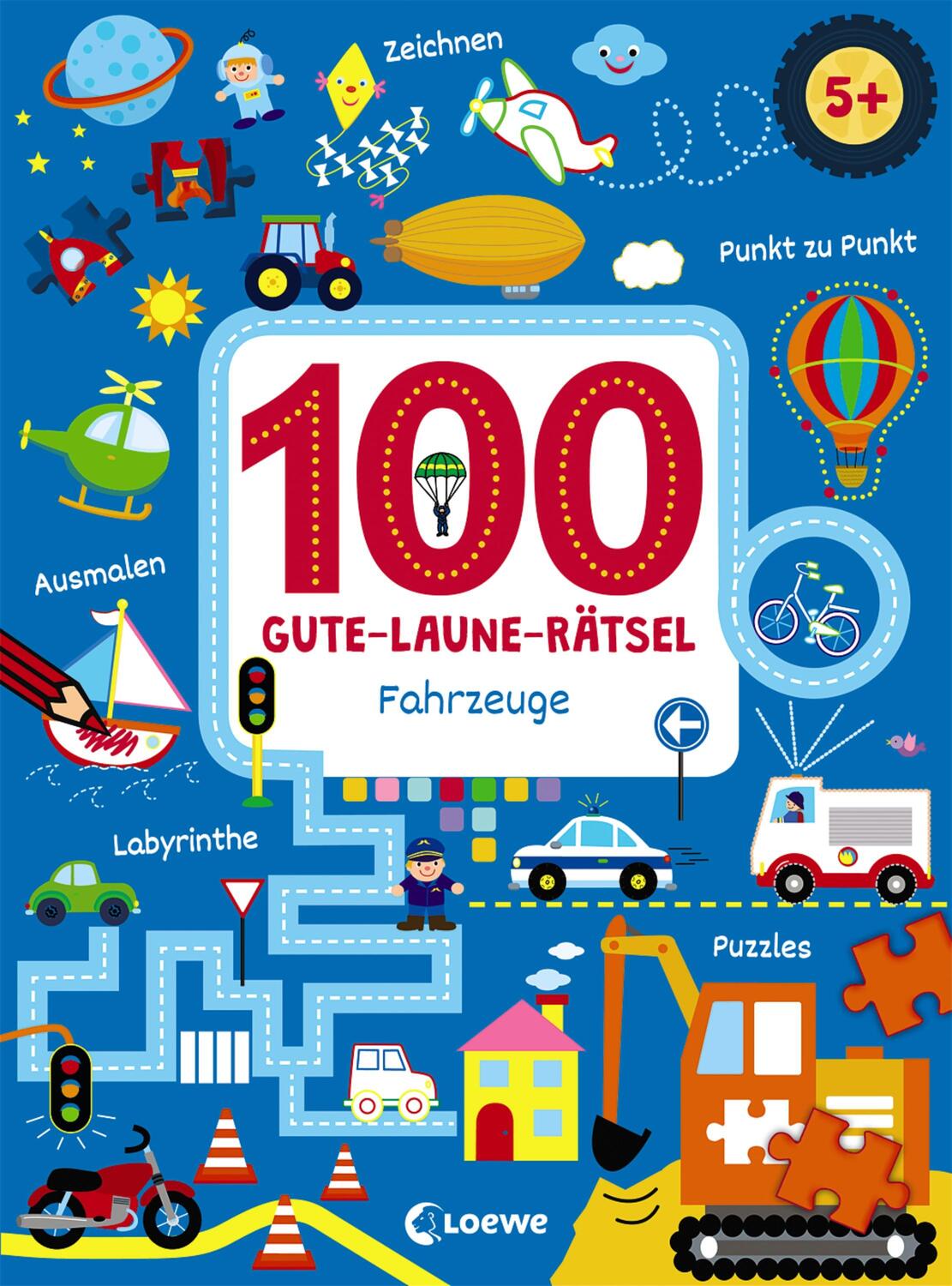 Cover: 9783743202269 | 100 Gute-Laune-Rätsel - Fahrzeuge | Lernspiele für Kinder ab 5 Jahre