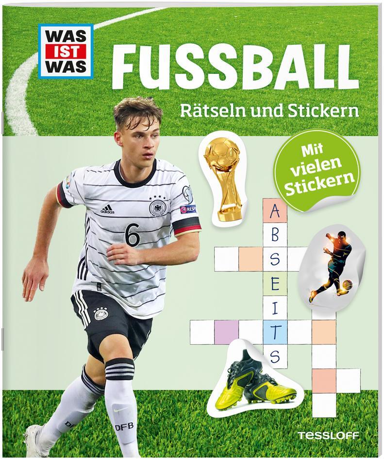 Cover: 9783788621612 | WAS IST WAS Rätseln und Stickern: Fußball | Anja Starigk | Taschenbuch