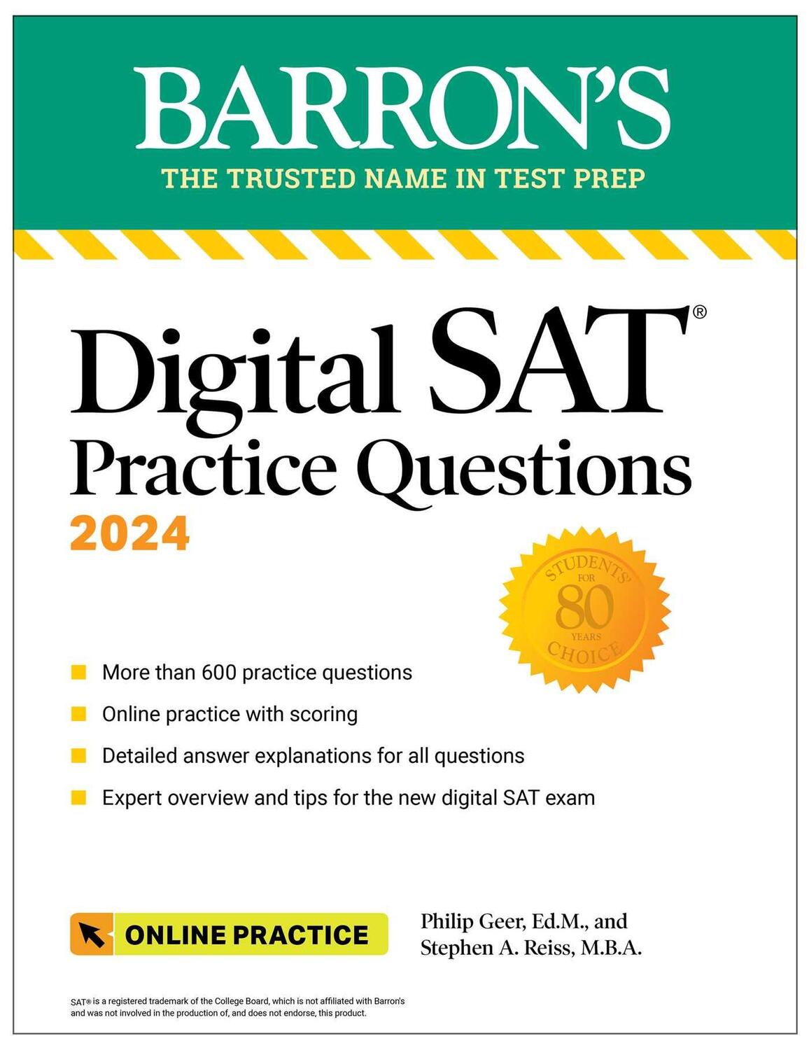 Cover: 9781506291086 | Digital SAT Practice Questions 2024: More Than 600 Practice...