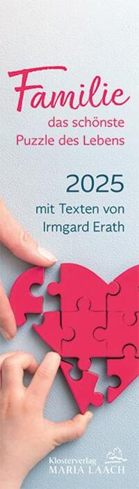 Cover: 9783865343871 | Lesezeichenkalender - Familie - das schönste Puzzle der Lebens 2025