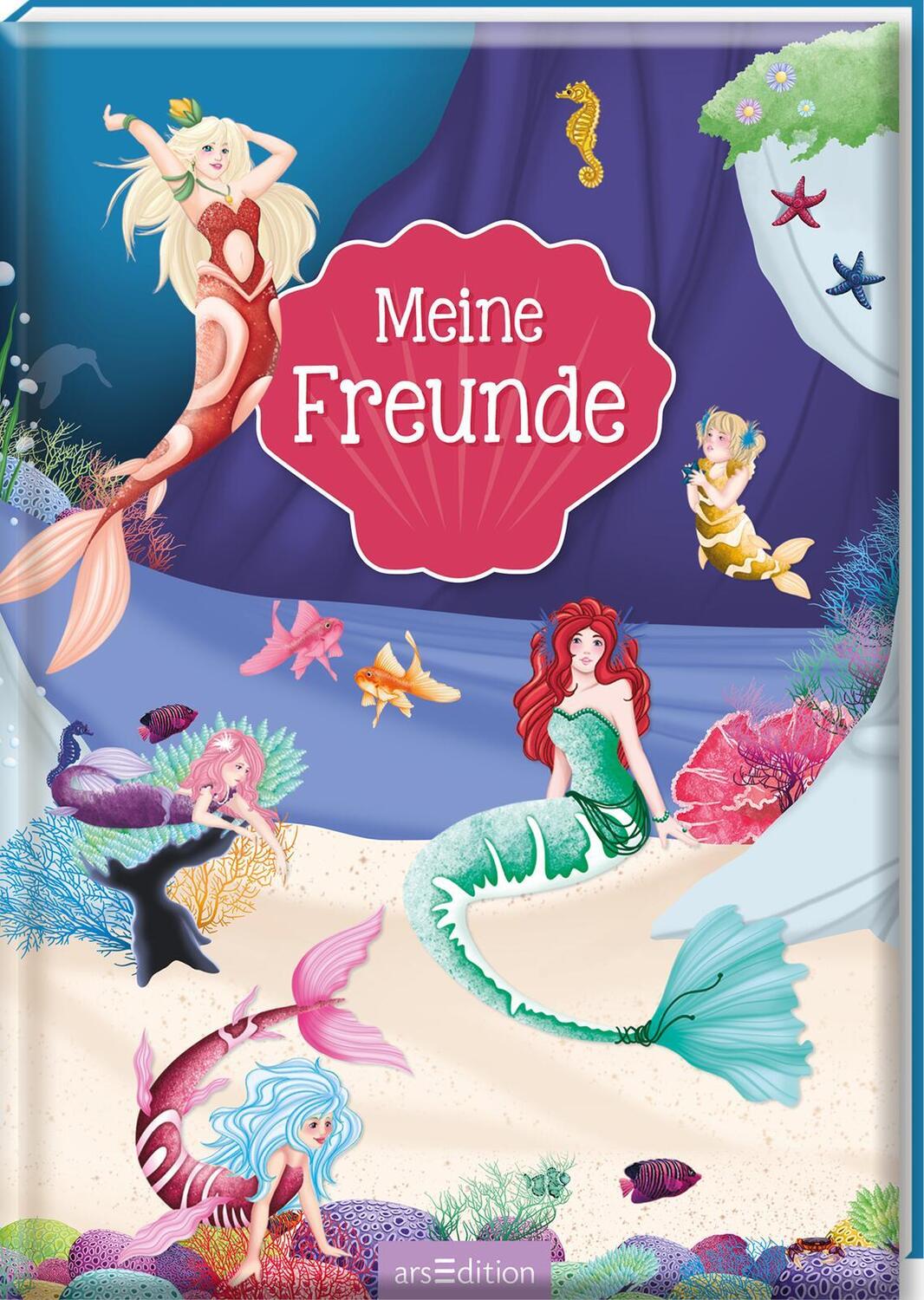 Cover: 4014489128892 | Meine Freunde - Meerjungfrauen | Buch | Hardcover wattiert mit Glitzer