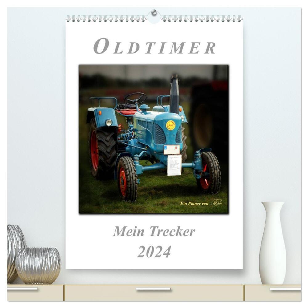 Cover: 9783383416453 | Oldtimer - mein Trecker (hochwertiger Premium Wandkalender 2024 DIN...