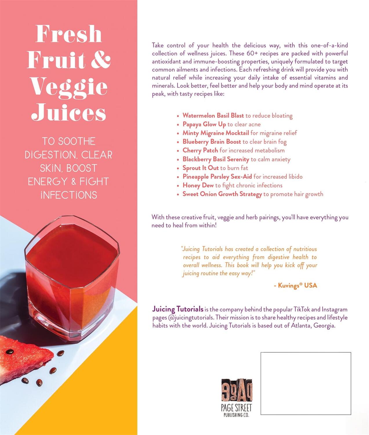 Rückseite: 9781645679738 | Juices for Total Wellness | Juicing Tutorials | Taschenbuch | Englisch