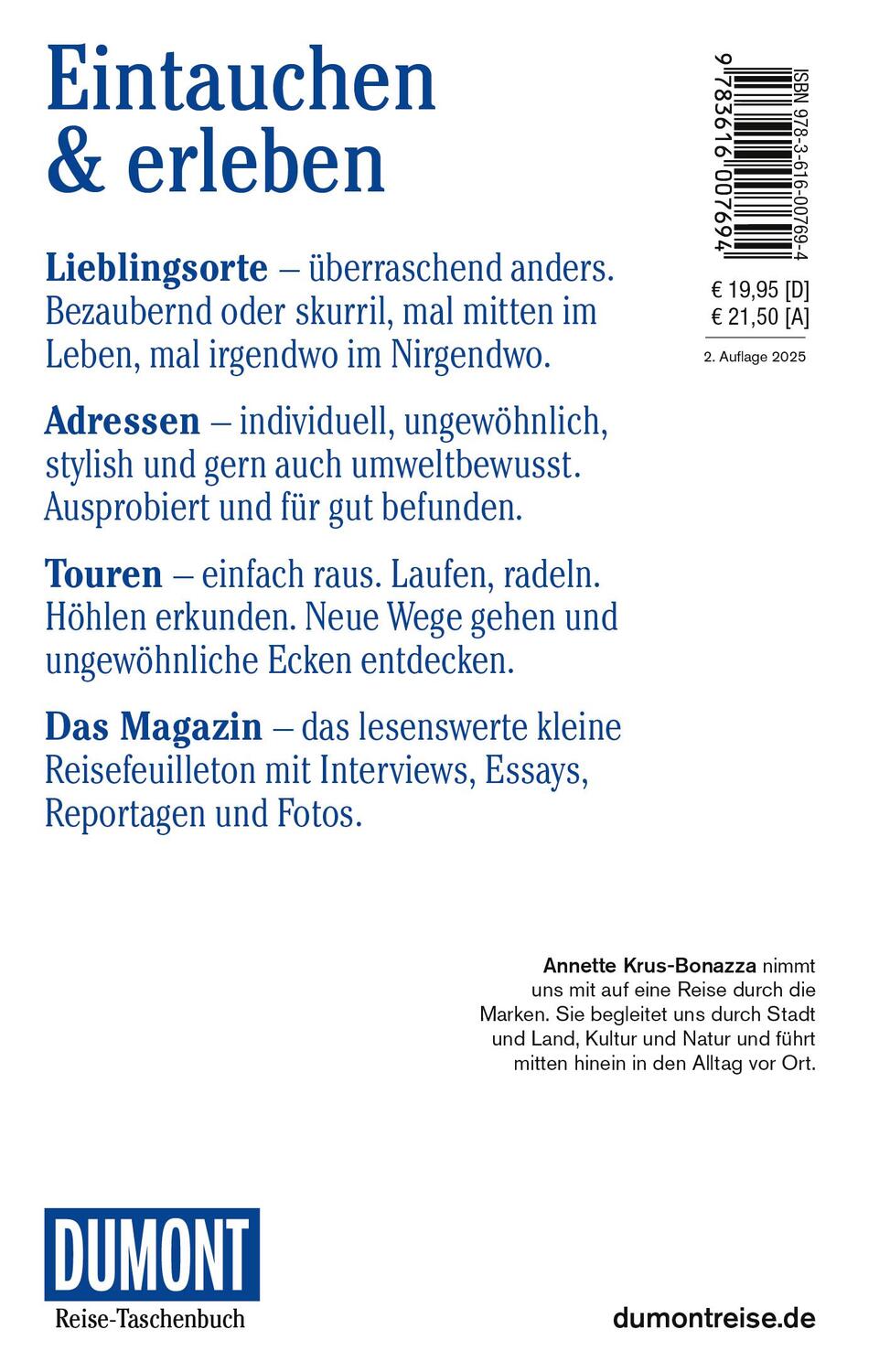 Rückseite: 9783616007694 | DuMont Reise-Taschenbuch Reiseführer Marken, Italienische Adria | Buch