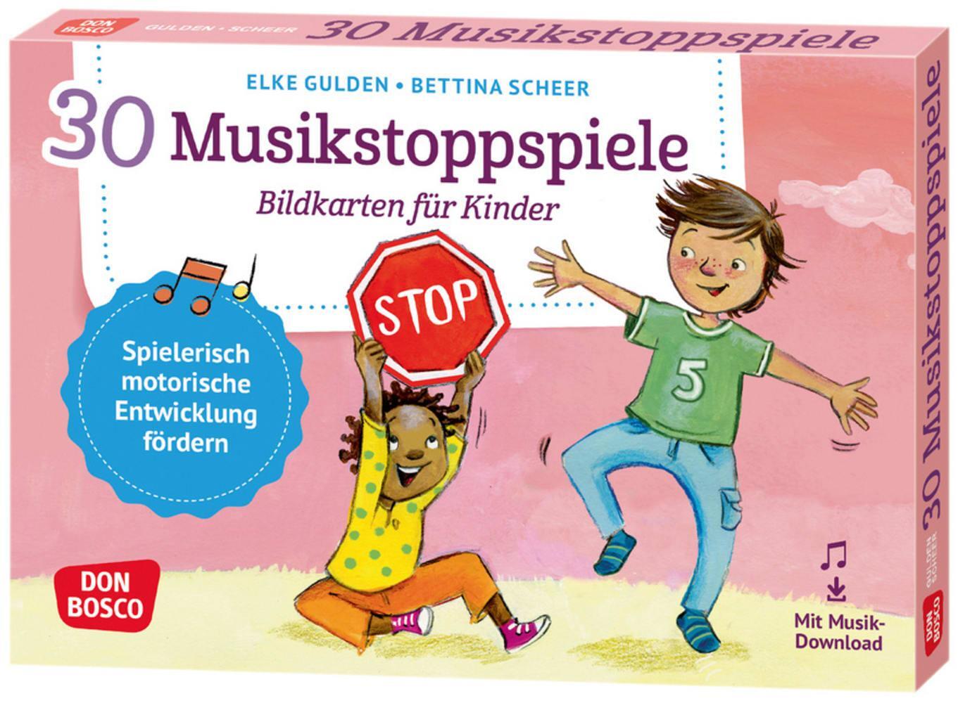 Cover: 4260179517099 | 30 Musikstoppspiele. Bildkarten für Kinder | Elke Gulden (u. a.)