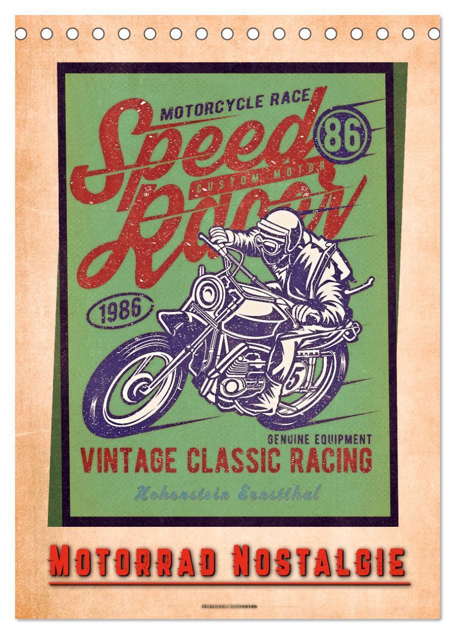 Cover: 9783675556522 | Motorrad Nostalgie (Tischkalender 2024 DIN A5 hoch), CALVENDO...