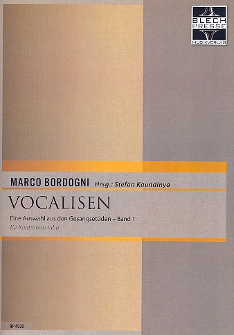 Cover: 9790700328207 | Vocalisen Band 1 (Auswahl) für Kontrabasstuba | Giulio Marco Bordogni