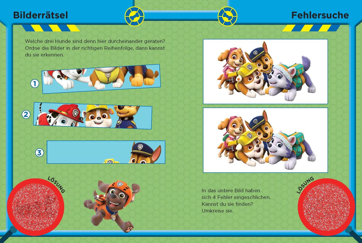 Bild: 9783849921989 | Paw Patrol Mein Lernspielbuch mit Löselupe | Verlag | Taschenbuch