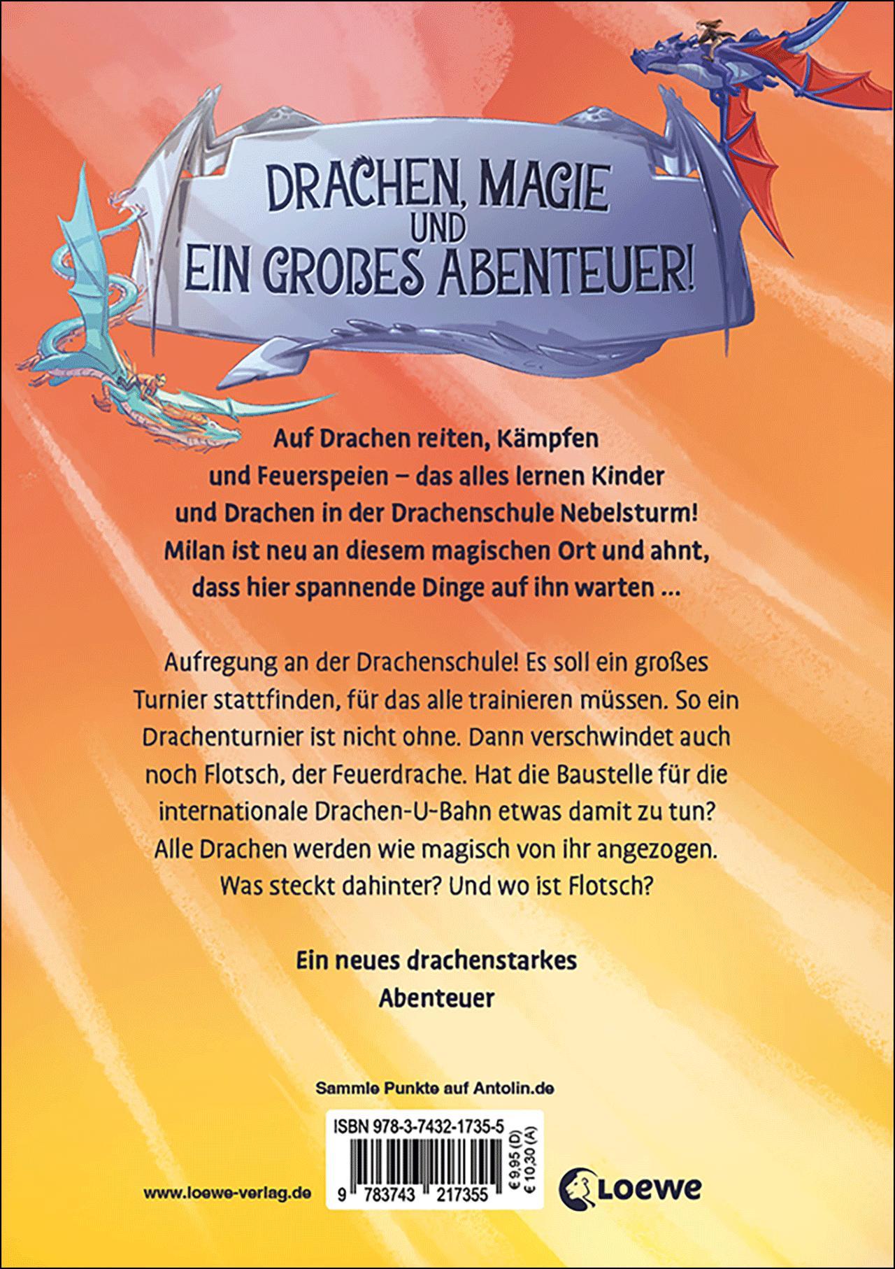 Rückseite: 9783743217355 | Drachenschule Nebelsturm (Band 2) - Der verschwundene Feuerdrache