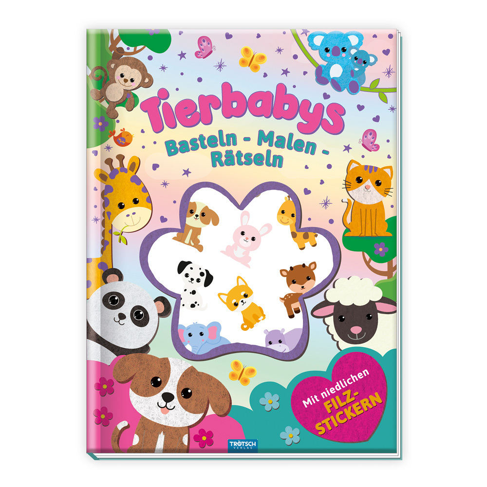 Cover: 9783988021021 | Trötsch Beschäftigungsbuch Malbuch Bastelbuch Tierbabys | Verlag