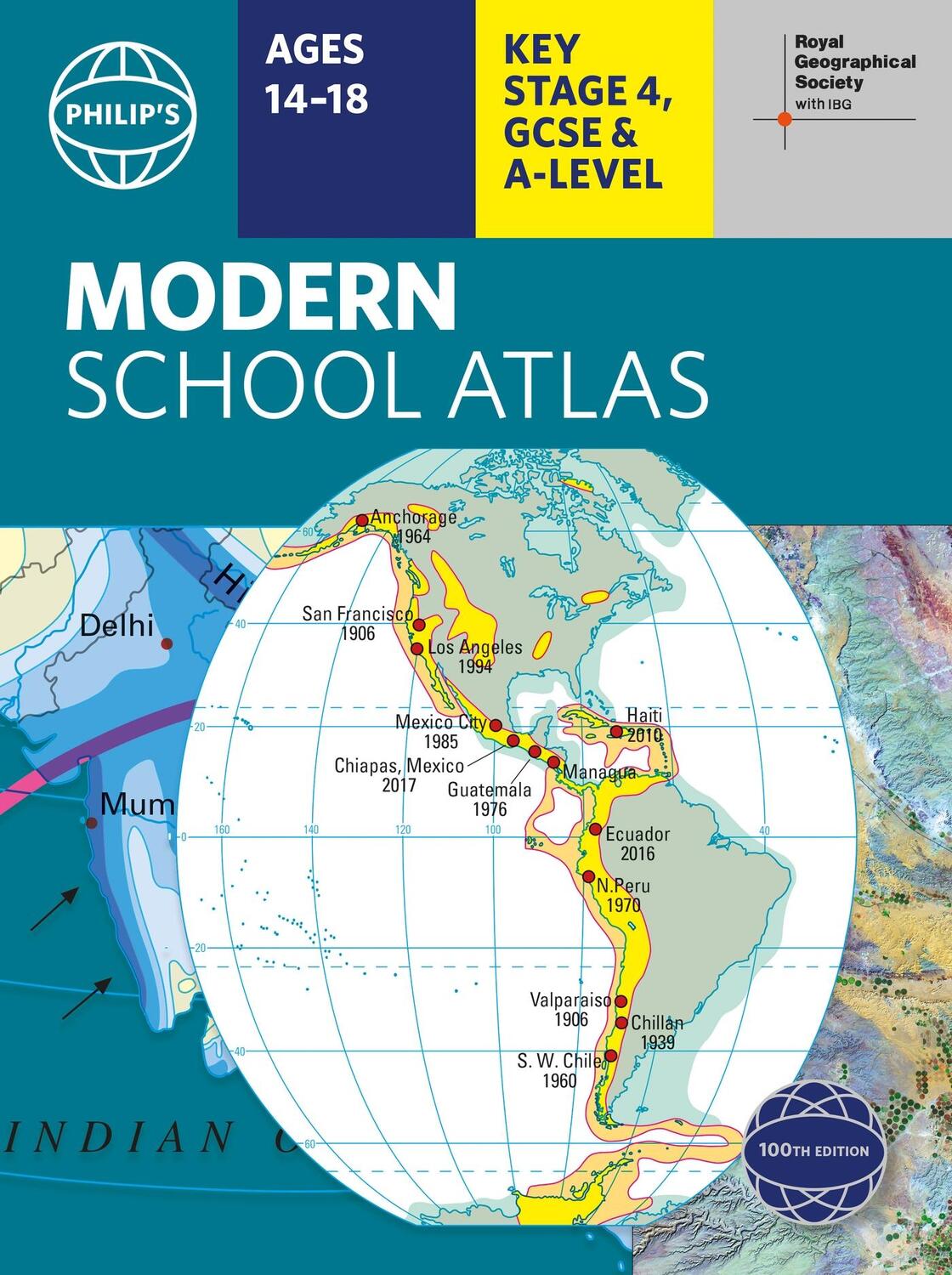 Cover: 9781849075831 | Philip's RGS Modern School Atlas | 100th edition | Philip's Maps