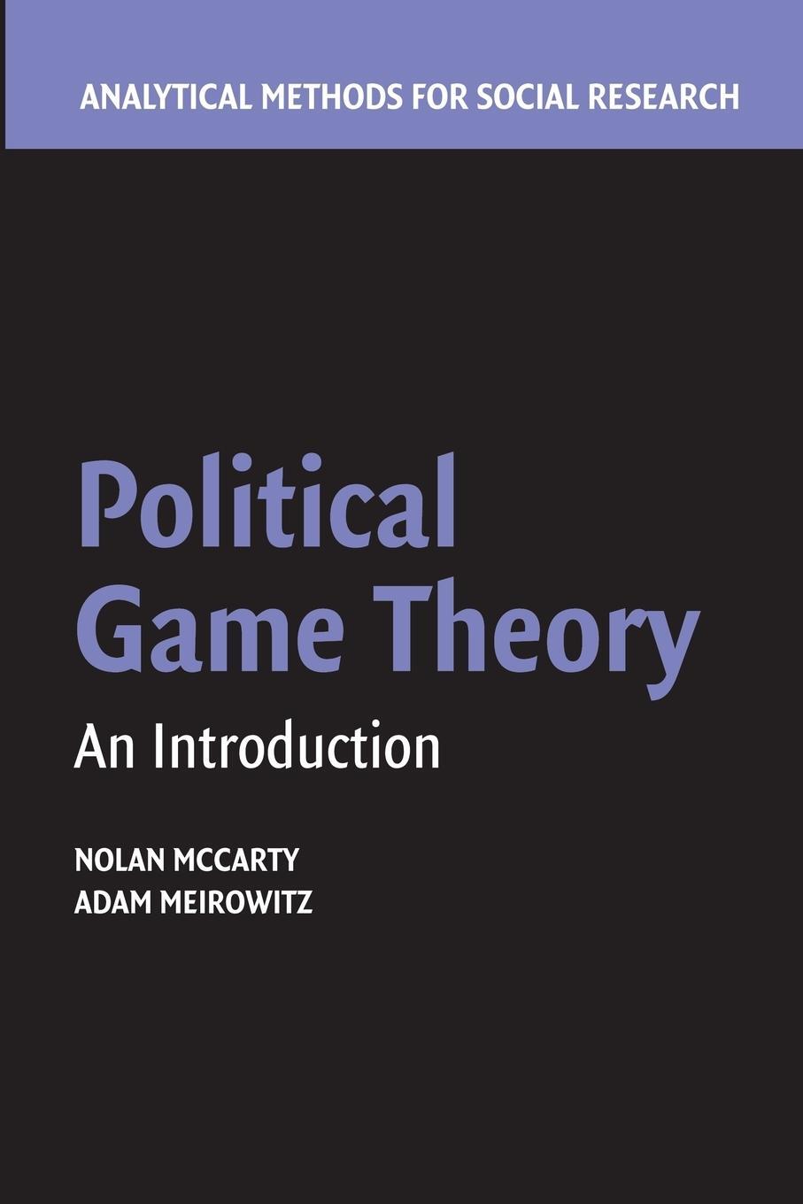 Cover: 9781107438637 | Political Game Theory | An Introduction | Nolan Mccarty (u. a.) | Buch