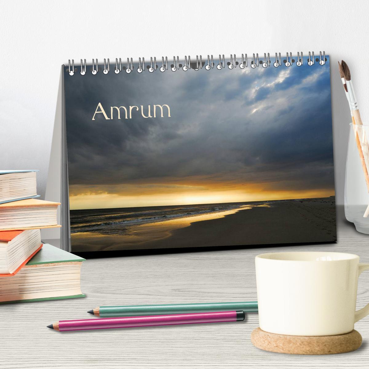 Bild: 9783435826377 | Amrum (Tischkalender 2025 DIN A5 quer), CALVENDO Monatskalender | 2025