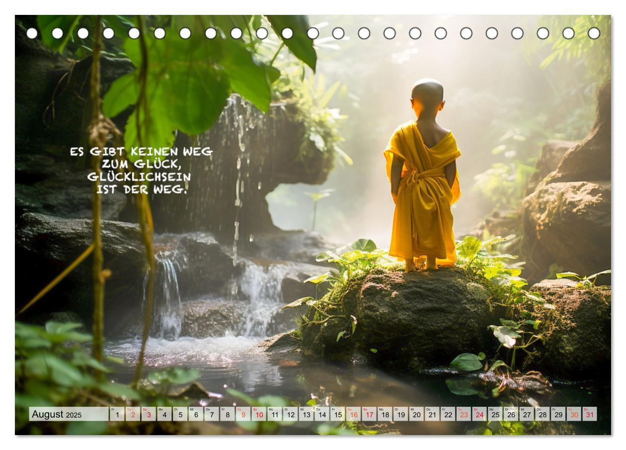 Bild: 9783383775147 | Buddhistische Sprüche (Tischkalender 2025 DIN A5 quer), CALVENDO...