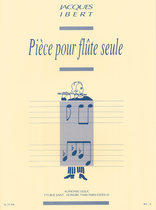 Cover: 9790046193064 | Pièce pour flûte seule | Jacques Ibert | Buch | Alphonse Leduc