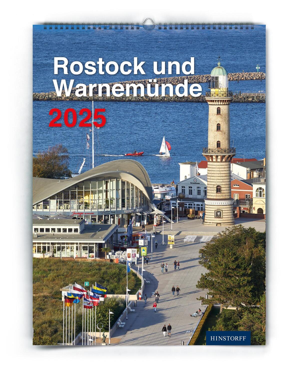 Cover: 9783356024869 | Rostock und Warnemünde 2025 | Lydia Reich | Kalender | 28 S. | Deutsch