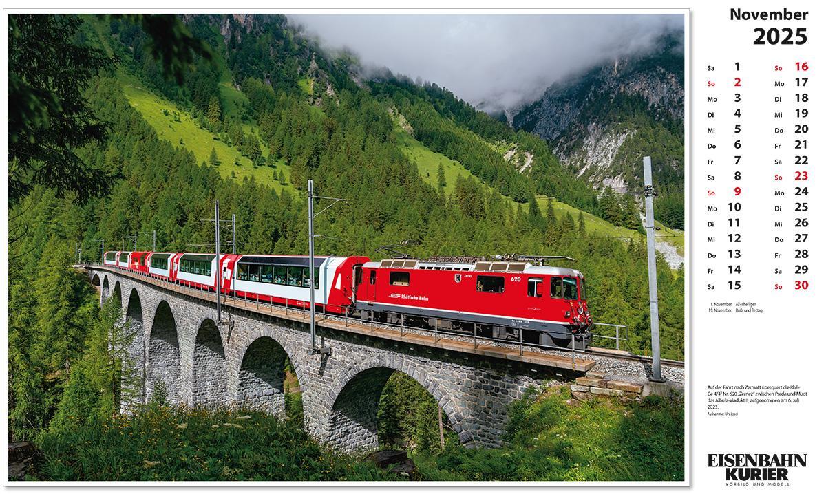 Bild: 9783844659412 | Glacier Express 2025 | Kalender | 13 S. | Deutsch | 2025