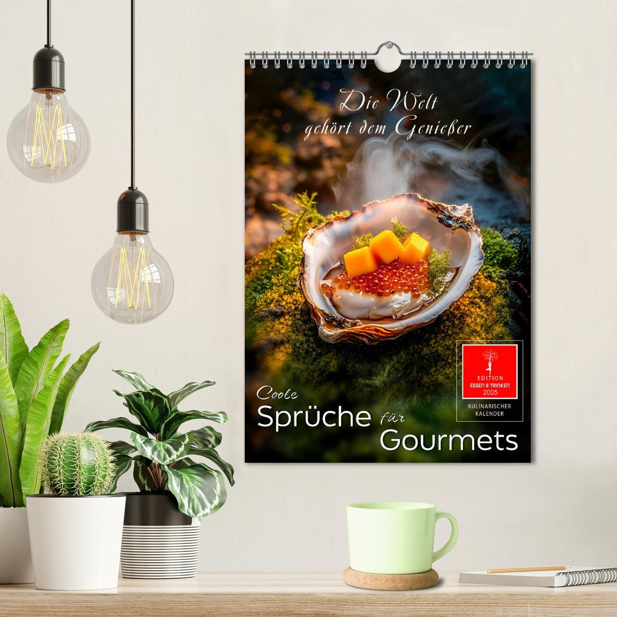 Bild: 9783457199206 | Coole Sprüche für Gourmets (Wandkalender 2025 DIN A4 hoch),...