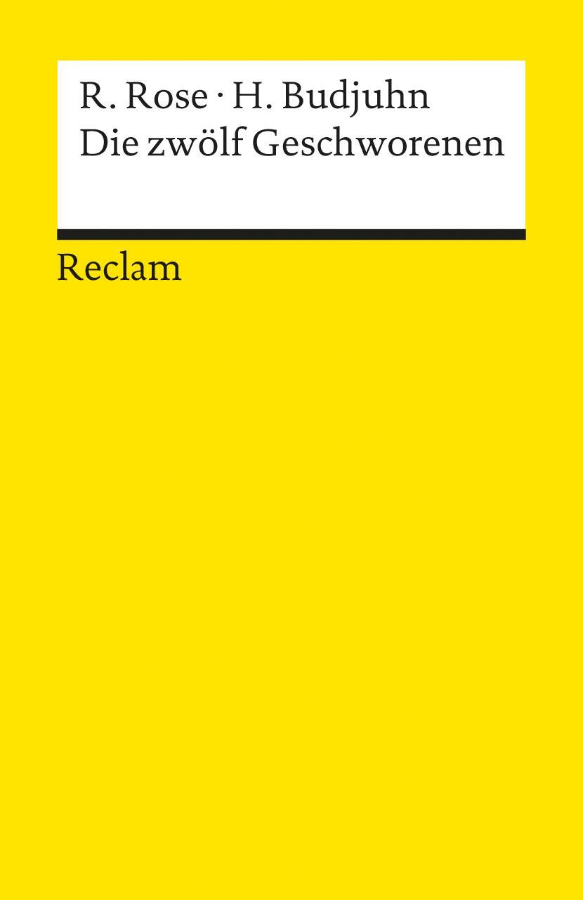 Cover: 9783150078211 | Die zwölf Geschworenen | Reginald Rose | Taschenbuch | Deutsch | 2001