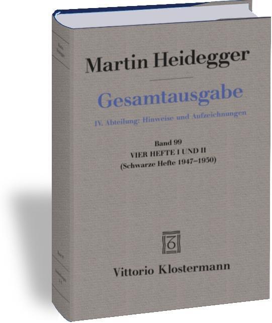 Cover: 9783465007760 | Vier Hefte I und II | (Schwarze Hefte 1947-1950) | Martin Heidegger