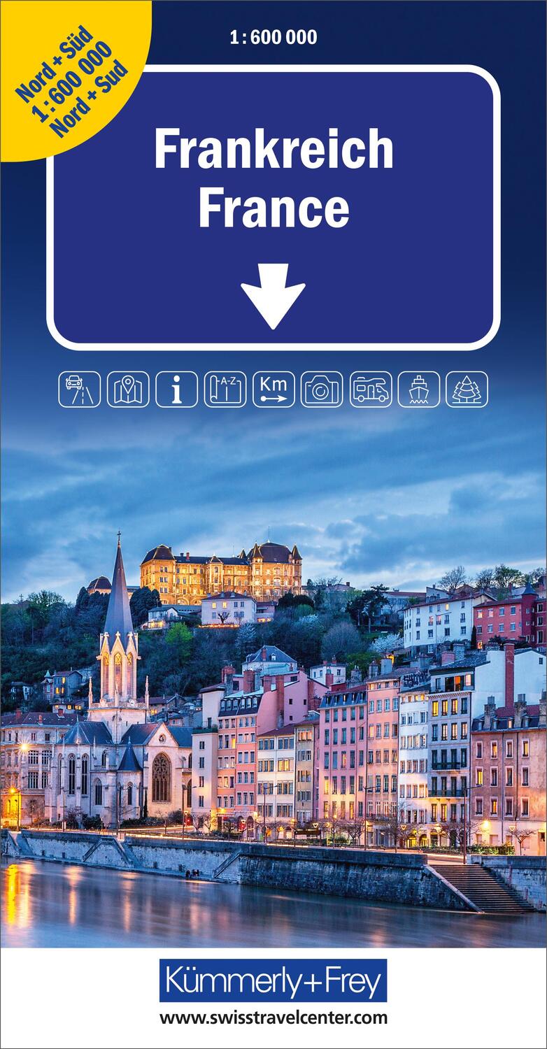Cover: 9783259012383 | Frankreich Nord+Süd Strassenkarte 1:600 000 | Hallwag Kümmerly+Frey AG