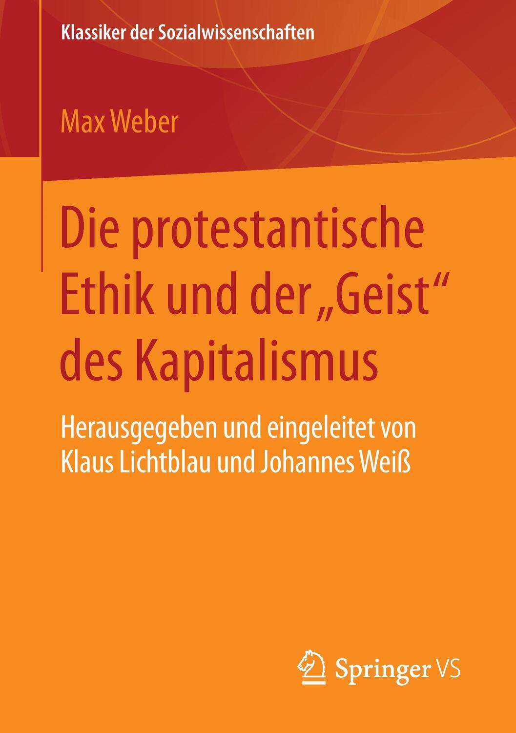 Cover: 9783658074319 | Die protestantische Ethik und der "Geist" des Kapitalismus | Max Weber