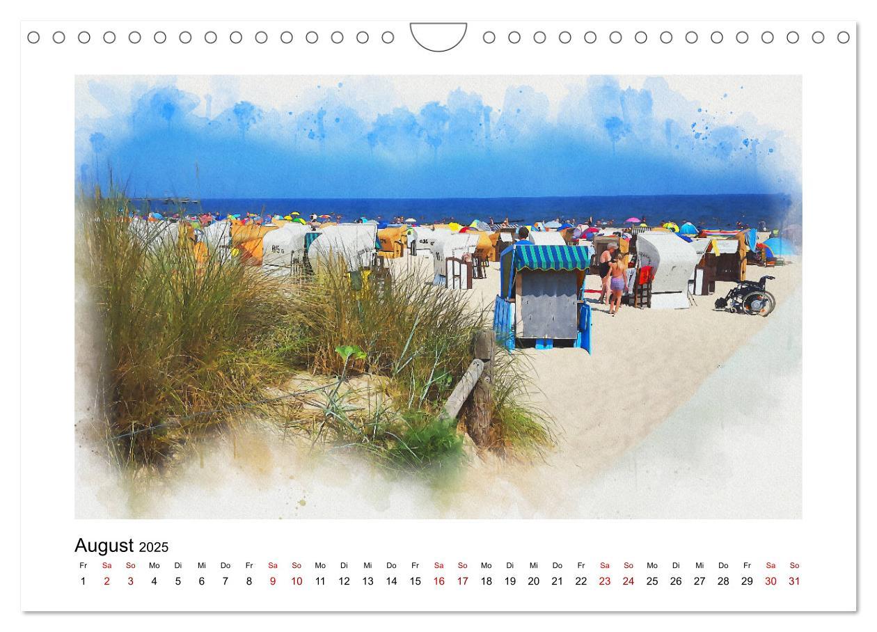 Bild: 9783435141753 | Ostsee Aquarelle (Wandkalender 2025 DIN A4 quer), CALVENDO...