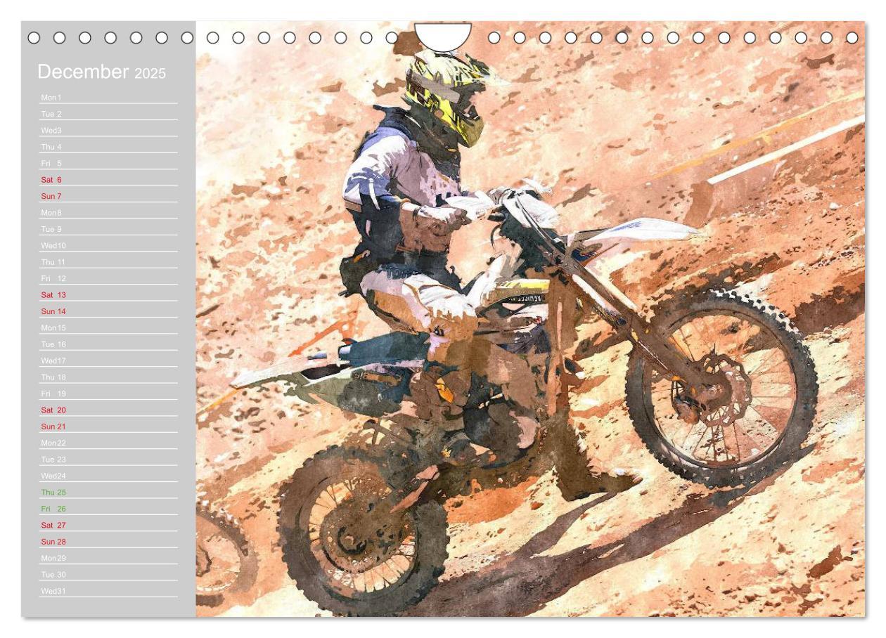 Bild: 9781325952175 | ENDURO RACING 2 (Wall Calendar 2025 DIN A4 landscape), CALVENDO 12...