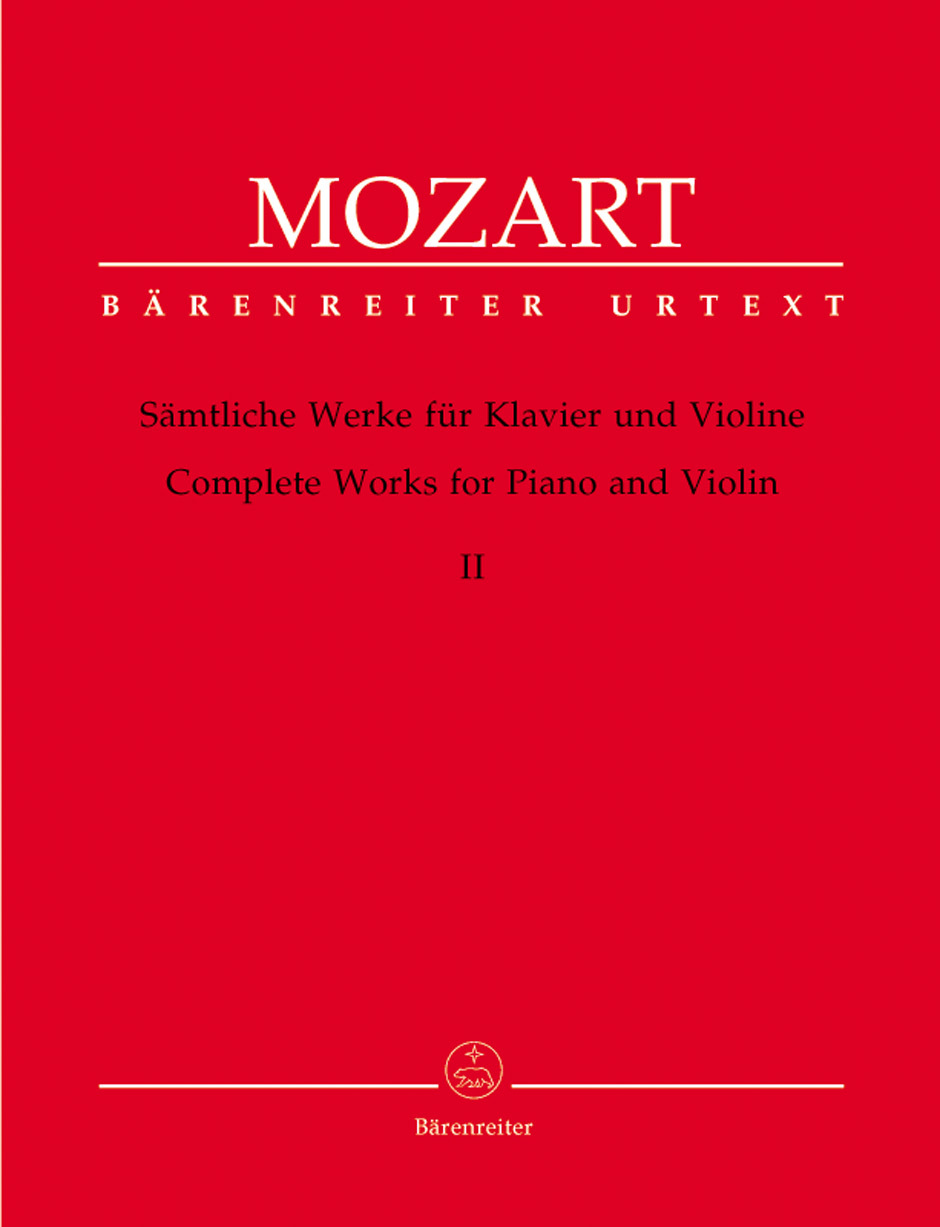 Cover: 9790006526963 | Sämtliche Werke für Violine und Klavier 2 | Bärenreiter Urtext - Noten