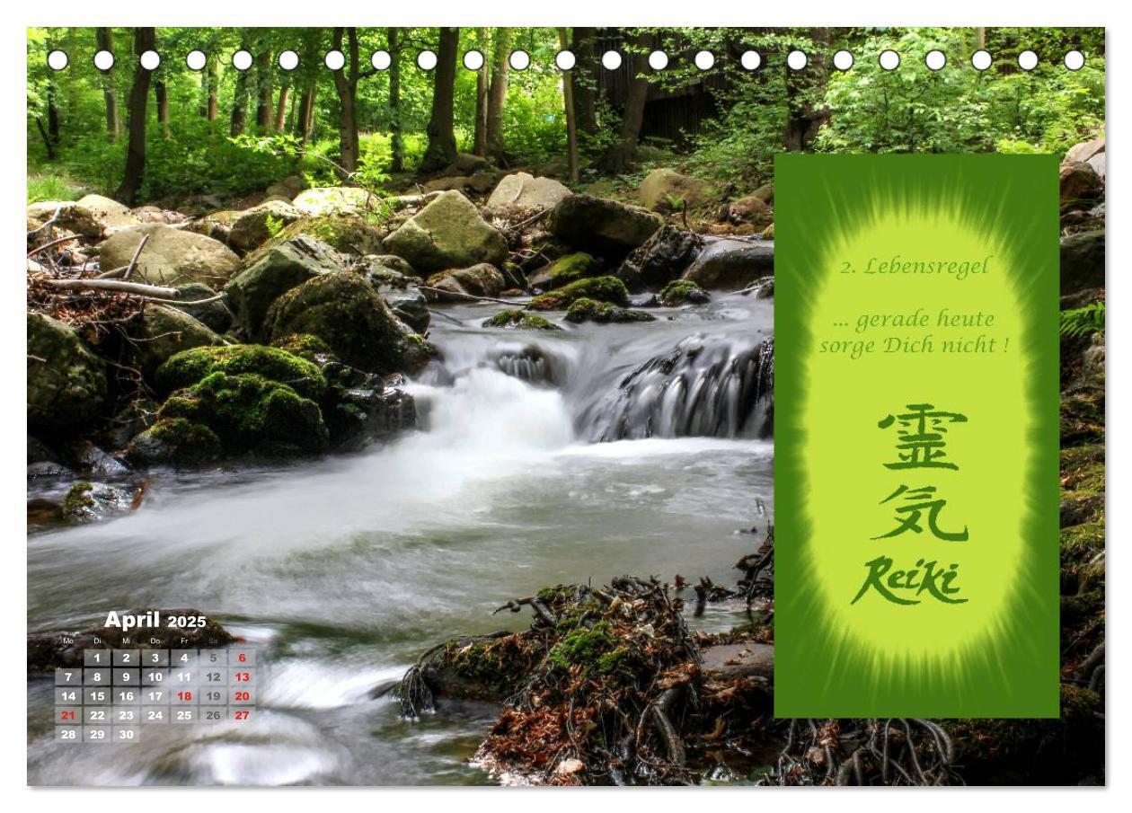 Bild: 9783435601394 | REIKI - Chakrameditation (Tischkalender 2025 DIN A5 quer), CALVENDO...