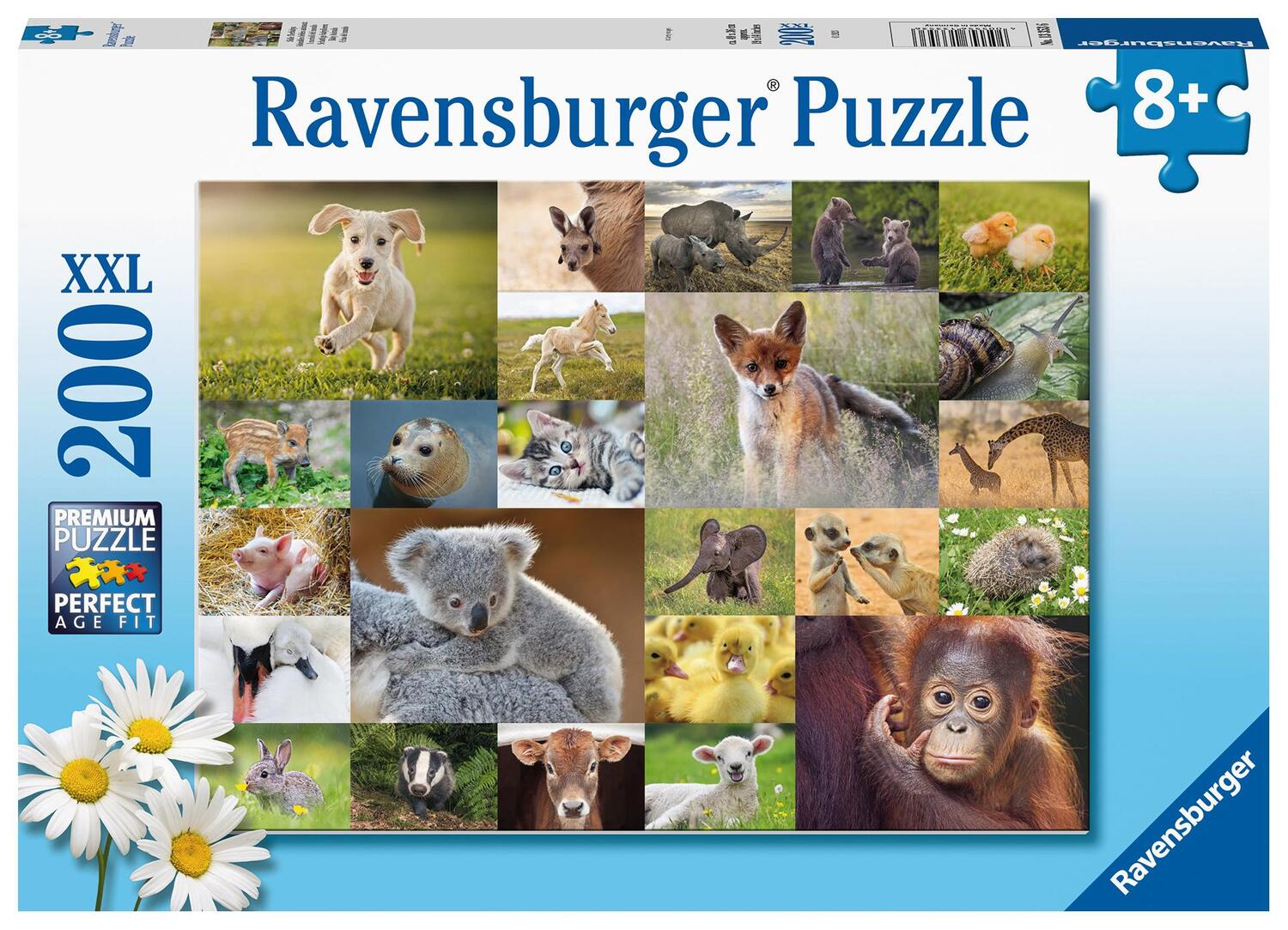 Cover: 4005556133536 | Ravensburger Kinderpuzzle - 13353 Süße Tierbabys - 200 Teile Puzzle...