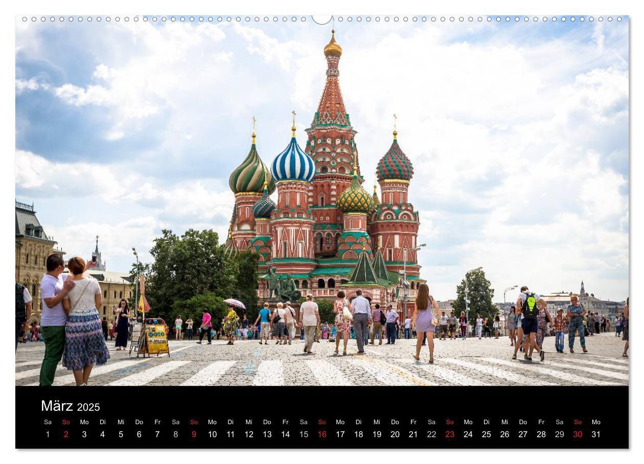 Bild: 9783435643882 | Moskau 2025 (Wandkalender 2025 DIN A2 quer), CALVENDO Monatskalender