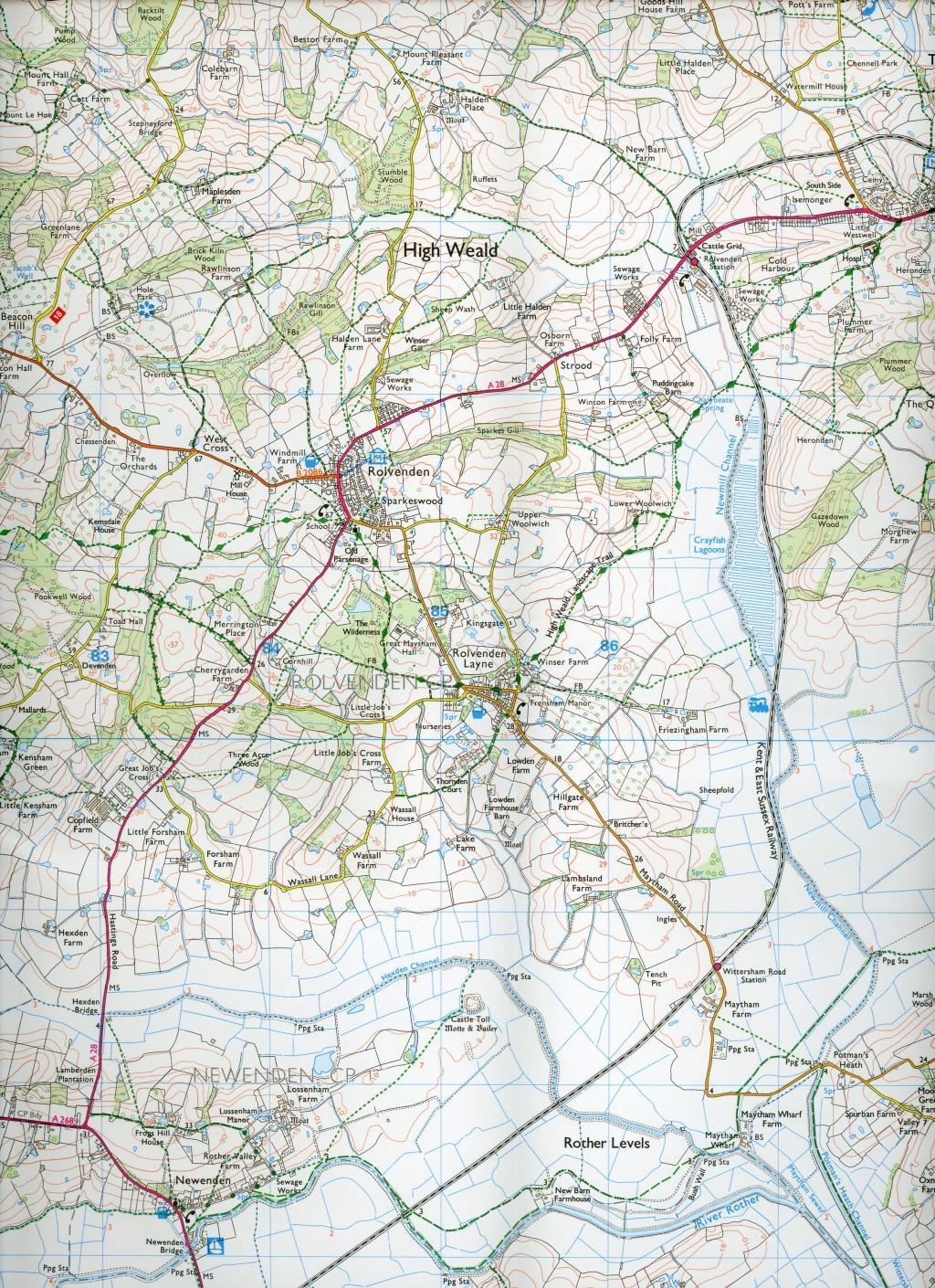 Bild: 9780319243213 | Romney Marsh, Rye and Winchelsea | Ordnance Survey | (Land-)Karte