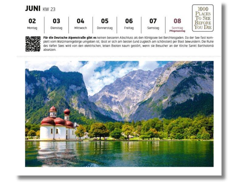 Bild: 9783961417568 | Alpen 2025 | 1000 Places Postkartenkalender | Schulz Andreas | 53 S.