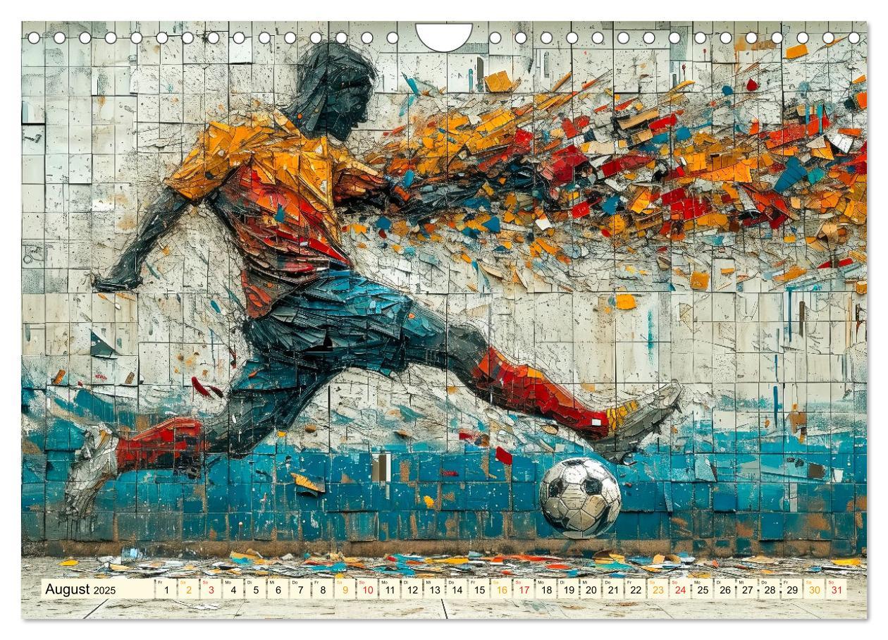 Bild: 9783383801150 | Fußball Graffiti - sportliche Kunst (Wandkalender 2025 DIN A4...