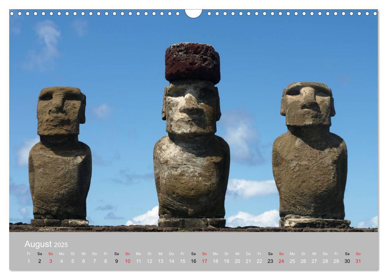 Bild: 9783435820825 | MOAI - steinerne Wächter der Osterinsel (Wandkalender 2025 DIN A3...