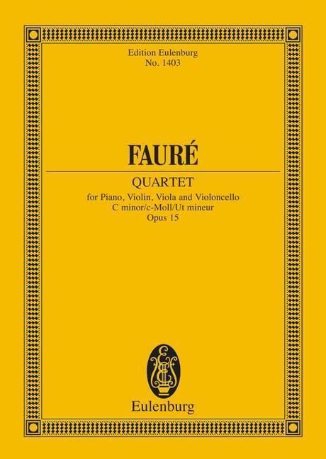 Cover: 9783795767129 | Klavierquartett Nr. 1 c-Moll | Gabriel Fauré | Buch | 92 S. | Deutsch