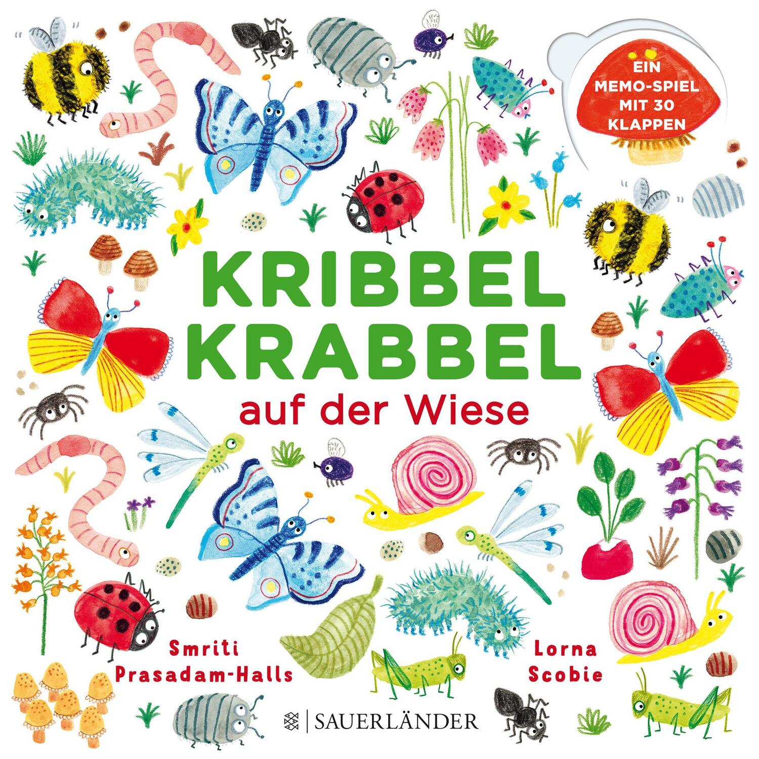 Cover: 9783737354899 | Kribbel Krabbel auf der Wiese | Ein Memospiel mit 30 Klappen | Buch