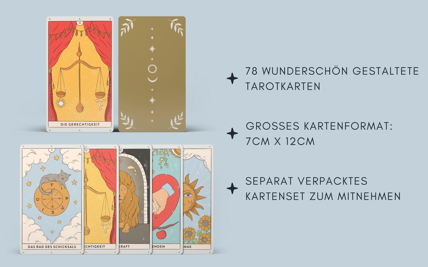 Bild: 9783517303161 | Tarotkarten | Verena Klindert | Stück | 192 S. | Deutsch | 2021 | YUNA
