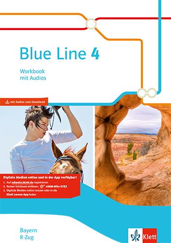 Cover: 9783125483545 | Blue Line 4 R-Zug. Ausgabe Bayern. Workbook mit Audio-CD Klasse 8